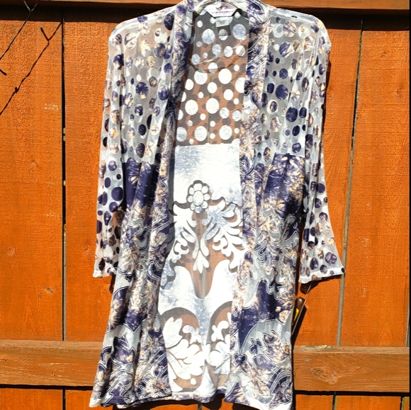 Allison Daley Tops - Allison Daley kimono wrap petite large NWT